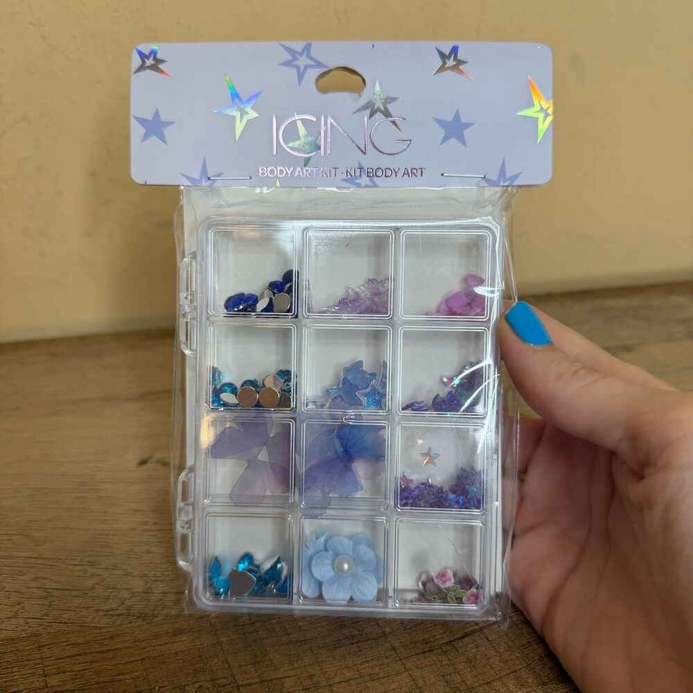 Nwt Icing Body Art Kit gem stones / decorative charms